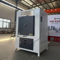 Controlador de Temperatura Remoto CHANGRI CR-SF16, Elemento Calefactor de Varilla de Silicio-Molibdeno de 1600, Horno de Mufla de Doble Carcasa