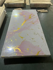 客厅厨房PVC防溅板UV墙板大理石替代品PVC墙板 - Product Image 1