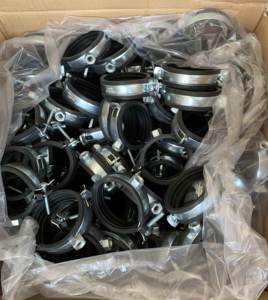 OEM & ODM Customize for Fastening Bandwidth 20mm Heavy Duty Pipe <b>Clamps</b> With Epdm Rubber and With Reinforced Band Zinc-plated Wi - Product Image 5