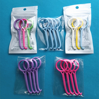 Kit d'outils de retrait d'aligneurs orthodontiques emballés individuellement, avec logo personnalisé, coloré