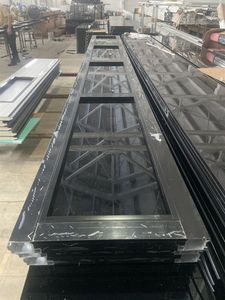 Portes en verre commerciales de conception sans cadre d'alliage d'aluminium de porte de garage décorative <span class=keywords><strong>acrylique</strong></span> claire pour la villa sectionnelle - Product Image 4