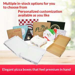 Cajas de Pizza Corrugadas Reforzadas Personalizadas de 8/9/10/12/16 Pulgadas con Impresión Offset para Comida para Llevar, Hechas en China - Product Image 2