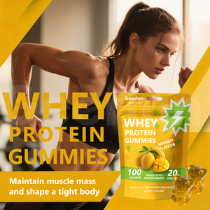Gummies protéinés végétaliens sans sucre OEM avec isolat de protéines de lactosérum, acide hyaluronique et électrolytes pour l'hydratation de la peau – Complément alimentaire - Product Image 2