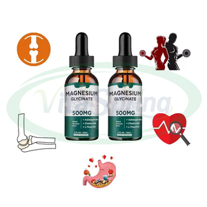 Glicinato de magnesio a granel D3 y K2 Suplemento de gotas líquidas para dormir 500mg Gotas líquidas de glicinato de magnesio - Product Image 2