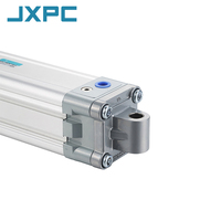 Cylindres pneumatiques JXPC DNC ISO15552 avec couvercle carré, outils pneumatiques résistants aux chocs