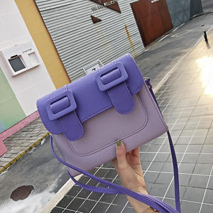 Bolsos Cruzados Bonitos, Bolso de Hombro Cuadrado de Cuero Colorido para Mujer con Asas Largas - Product Image 5