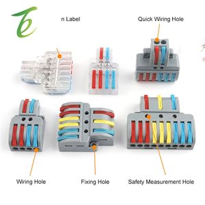 25PCS Conector Rápido emenda Condutores Elétricos Fiação Cabo Splitter <span class=keywords><strong>2</strong></span>/<span class=keywords><strong>3</strong></span>-Pin Universal Compact Push-in Início Bloco Terminal - Product Image 4