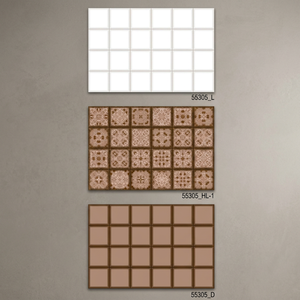 Vente en gros de carreaux de mur en marbre marron clair et gris pour intérieur de mosquée 300x450mm 30x45cm 12x18 pouces Prix de fabricant réduit - Product Image 2