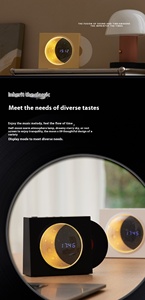 Venta caliente X09 Luna Despertador Bluetooth Altavoz Inalámbrico Al Aire Libre Creativo Bluetooth Tarjeta Luna Altavoz - Product Image 3