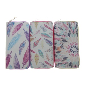 For Custom Cartoon Pattern PU Leather Open Closure Waterproof Long <b>Card</b> <b>Holder</b> <b>Wallet</b> for Women with Cotton Lining - Product Image 1