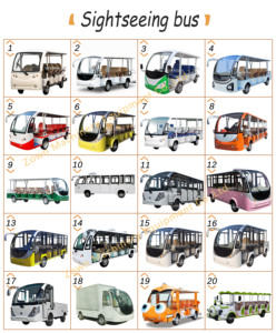 รถโดยสารหรูหราขนาด 14 ที่นั่งสำหรับขายส่ง, รถรับส่งนักท่องเที่ยว, รถบัสไฟฟ้าสีเขียวสำหรับเที่ยวชมเมือง - Product Image 6