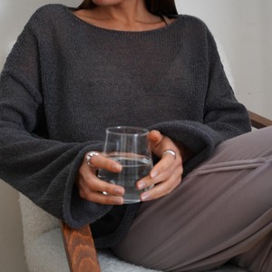 Maglione da <span class=keywords><strong>Donna</strong></span> di Alta Qualità, Design Personalizzato, Casual, Traforato, Morbido, a Maglia, Maniche Lunghe, Produttore di Maglieria - Product Image 4