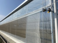 Serre tunnel en film plastique multi-chapelles double couche en PE, grande taille, résistante au vent, avec système de ventilation CHOYUEH