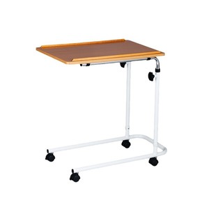 Mesa de Noche Ajustable, Mesa de Comedor para Cama de Hospital de Acero Reforzado, Uso en Centros de Rehabilitación, Diseño Rectangular Minimalista - Product Image 3