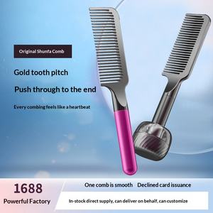 Peigne à cheveux en bambou de haute qualité pour hommes et femmes, <span class=keywords><strong>massage</strong></span> des cheveux longs, design portable à dents larges - Product Image 3