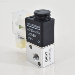 3V1-06 Vanne pneumatique à contrôle micro directionnel 1/8 pouces 3/2 voies Mini solénoïde AC220V DC24V AC110V DC12V 3V1-06 Valve - Product Image 1