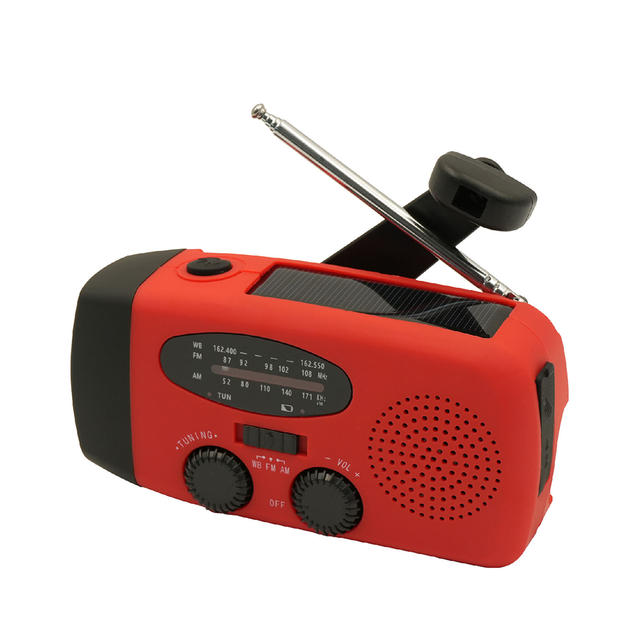High Quality Hand Crank Solar Emergency Radio Power Bank for Phone Generator Outdoor Camping Hiking Survival Gear