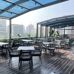 Véranda commerciale en aluminium avec toit en verre rétractable pour <span class=keywords><strong>4</strong></span> <span class=keywords><strong>saisons</strong></span>-pour villas, hôtels ou parcs avec application de <span class=keywords><strong>solarium</strong></span> - Product Image 2