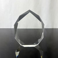 MH-J0885 de récompenses de trophée de plaque de cristal de verre clair blanc