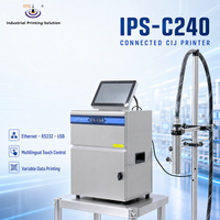 Imprimantes à jet d'encre continu (CIJ) IPS-C240 pour marquage de micro-caractères sur bouteilles