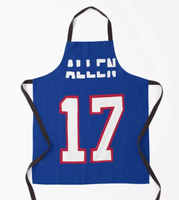 Tablier Let's Go Buffalo City bleu, cadeau pour les fans de football américain et de rugby, Philadelphia Go Buffalo Pride, ustensiles de cuisine, motif texte personnalisé