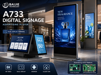 Placa Base de Desarrollo de Señalización Digital HelperBoardA733 con Decodificación 8K H.265, Pantalla LCD HD-MI Dual, UFS para Reproductores de Publicidad