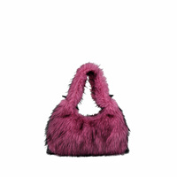 Sac à bandoulière demi-lune de luxe en fausse fourrure pour femme, style coréen, nouvelle collection automne-hiver, sac de rangement et de voyage, sac à bandoulière croisé, vente chaude