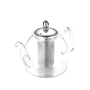 Offre Spéciale – Bouilloire/Théière Moderne en Verre Transparent de 1200 ml, Compatible Plaque de Cuisson, Écologique, avec Infuseur Amovible – Vente en Gros - Product Image 4