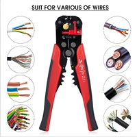 Pince à Dénuder Multifonction 5 en 1 de 8 pouces, Coupe-Câble, Sertisseuse de Bornes, Dénudeur Automatique, Pince Coupante Électrique