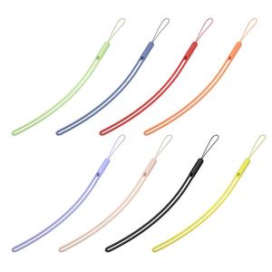 Mobile Phone Solid Colour Soft Rubber Cell Phone Lanyard Wrist Strap Phone case Custom Short Silicone Lanyard - Product Image 5
