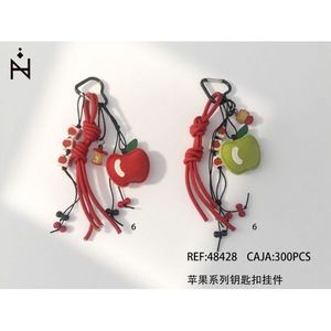Porte-clés de la série Apple, pendentif pomme rouge et verte, breloque, accessoire de mode - Product Image 1