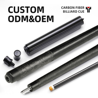 TAVON Vente en gros de queues de billard personnalisées en fibre de carbone 100%, texture 3K, fabrication OEM ODM