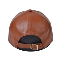 Gorra de Béisbol Ajustable de 6 Paneles de Cuero PU de Alta Calidad, Estilo Deportivo Vintage, para Todas las Temporadas, para Hombre, para Negocios y Ocio, Gorras al por Mayor