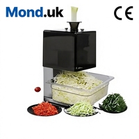 Mond.uk Hachoir Commercial à Ciboulette 50kg/h Haute Efficacité Lames Électriques en Acier Inoxydable Nettoyage Rapide Découpe en Une Seule Étape