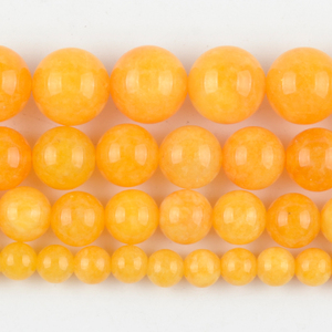 AsVrai U Natural <strong>Yellow</strong> <strong>Jades</strong> <strong>Stone</strong> Loose Round Beads for Jewelry Making Spacer Beads Diy Women Bracelets Accessories - Product Image 4