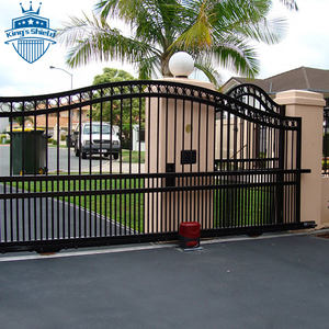 Özelleştirilmiş ana kapı tasarım talimat kitap giriş alüminyum Driveway kapısı evler için çelik kapılar alüminyum sürgülü kapılar - Product Image 1