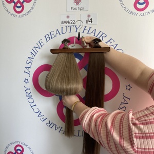 Extensions de cheveux à pointe plate Dragonbeauty en gros, 100% cheveux humains Remy, cuticules alignées, pré-collées à la kératine, vente en gros - Product Image 2