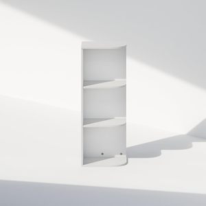 Estantería Esquinera de Tres Niveles para Organizar y Almacenar en el Hogar, Oficina o Sala de Estar, Estilo Moderno y Minimalista - Product Image 5