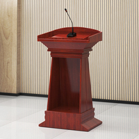 Podio Moderno de Estilo Antiguo, de Madera MDF y Metal, para Iglesia, Universidad, Auditorio, Sala de Conciertos, Entrada, Muebles Comerciales OEM