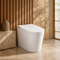 WC intelligent portable avec bidet électrique et pompe d'aspiration automatique pour salle de bain extérieure et voyage