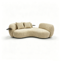 Canapé sectionnel carré moderne en tissu chenille, avec dossier rembourré en coton, design français, pour salon - Vente en gros usine