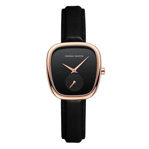 Reloj de Mujer en Oro Rosa, Diseño Tonneau, Minimalista, con Subesfera, Correa de Acero Inoxidable, Resistente al Agua, Cuarzo, en Oferta - Product Image 4