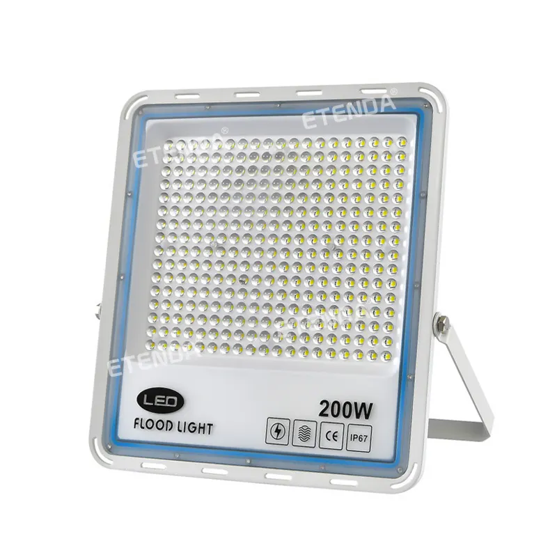 Harga Grosir IP67 Lampu Sorot Putih Hangat 50W 100W 150W 200W Lensa LED Die-Casting Lampu Banjir