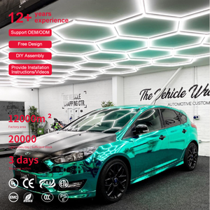 Éclairage professionnel Hexagrid pour station de <span class=keywords><strong>lavage</strong></span> de voitures, lampe de détail, garage, grandes lumières LED hexagonales - Product Image 1