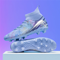 Chaussures de football unisexes à crampons longs FG, chaussures de football confortables, grandes tailles, légères, pour le football en plein air