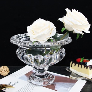 Jarrones de <span class=keywords><strong>Vidrio</strong></span> Transparentes Ecológicos con Diseño Floral, Recipientes Retro para Dulces, Jarrones Grandes para Centros de Mesa y Decoración del Hogar - Product Image 2