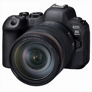 Appareil photo hybride d'<span class=keywords><strong>occasion</strong></span> Canon EOS R6 Mark II, 24,2 MP plein format, 4K 60 ips, monture RF, compatible avec les objectifs EOS R5, R6, R8, RP, seconde main - Product Image 1