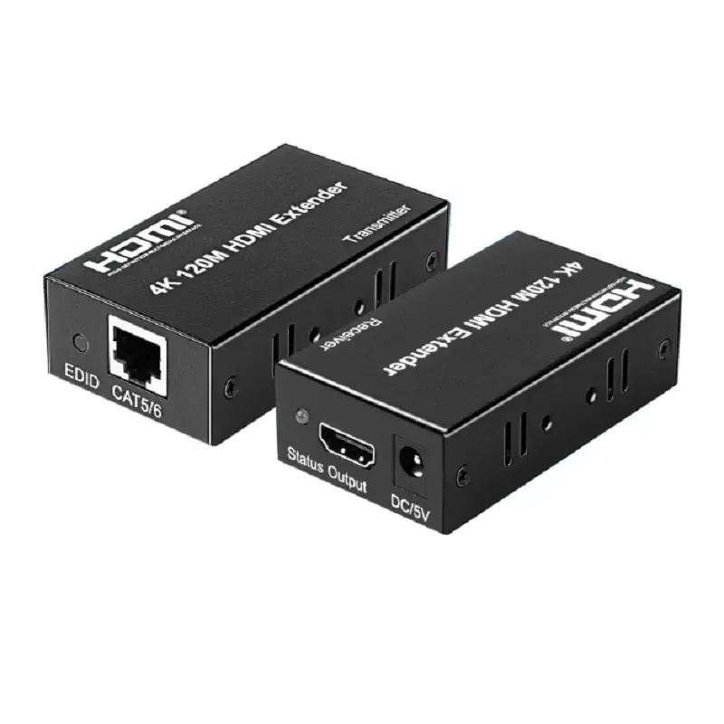 Repetidor de señal Transmisor y receptor Soporte 60M 1080p Repetidor de señal HDMI