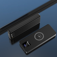 22.5W 8*18650 Batterie Power Bank Case Fast Charge Storage Box 4 IN 1 Cables Dual USB Type C Micro USB Fast souding free kit