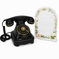 Téléphone rétro pour messages vocaux de mariage, enregistreur de messages audio pour événements de mariage/entreprise, commande en gros, réduction